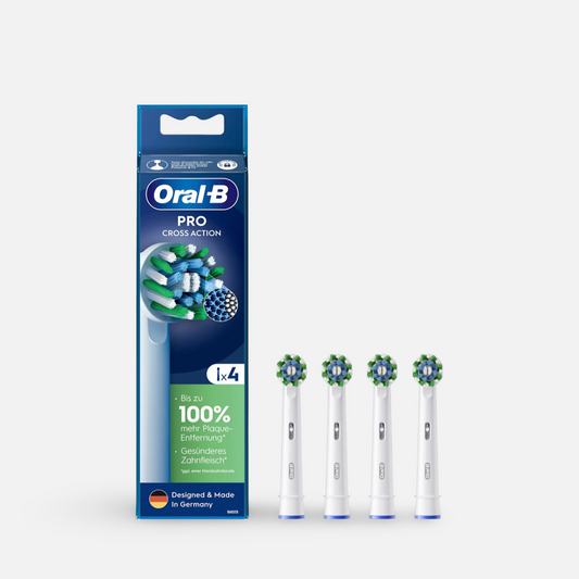 Oral-B PRO Cross Action Opzetborstels – 4 Stuks